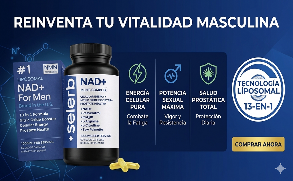 NAD+ Men Complex: Máxima Potencia Sexual, Próstata y Energía