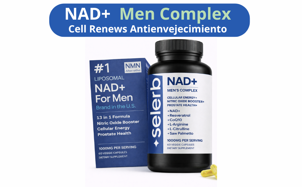 NAD+ Men Complex: Máxima Potencia Sexual, Próstata y Energía