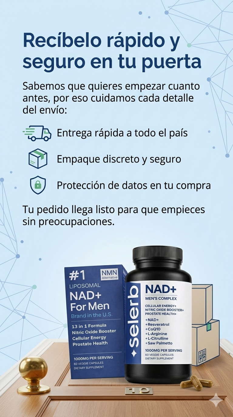 NAD+ Men Complex: Máxima Potencia Sexual, Próstata y Energía