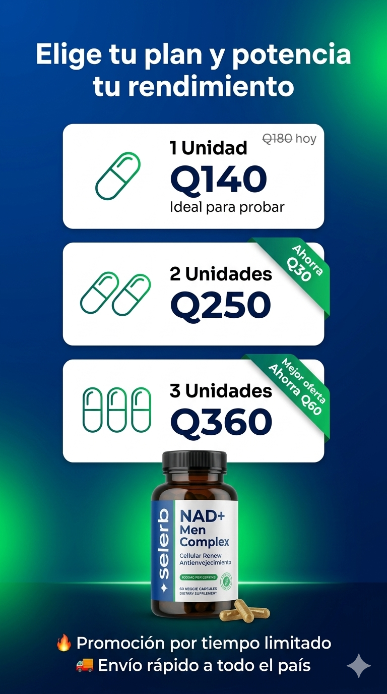 NAD+ Men Complex: Máxima Potencia Sexual, Próstata y Energía