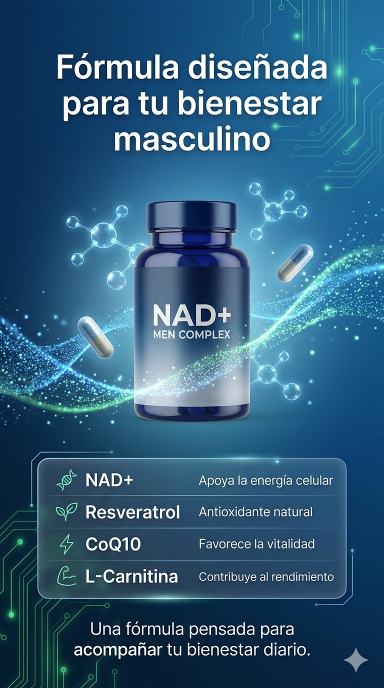 NAD+ Men Complex: Máxima Potencia Sexual, Próstata y Energía