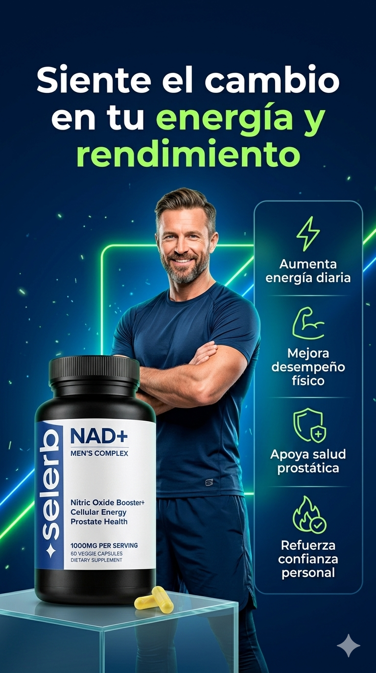 NAD+ Men Complex: Máxima Potencia Sexual, Próstata y Energía