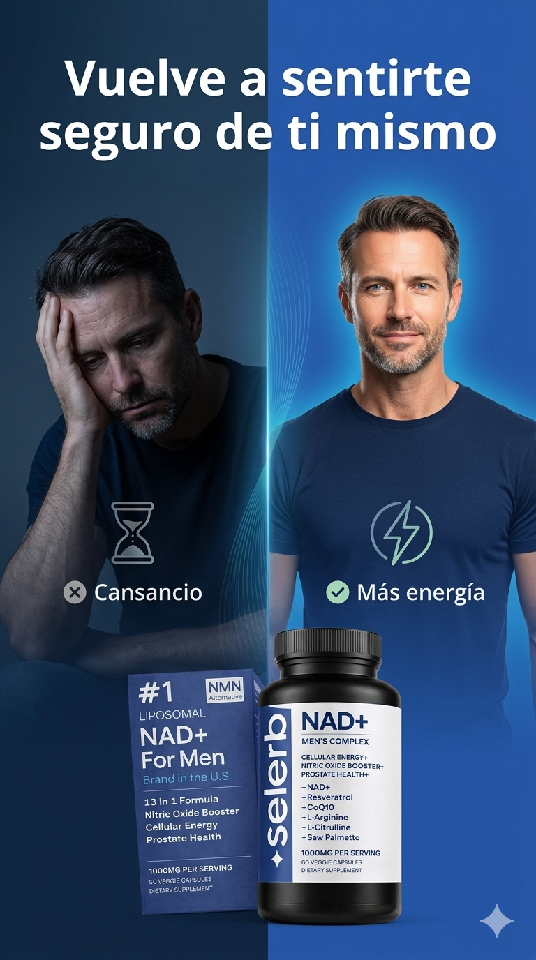 NAD+ Men Complex: Máxima Potencia Sexual, Próstata y Energía