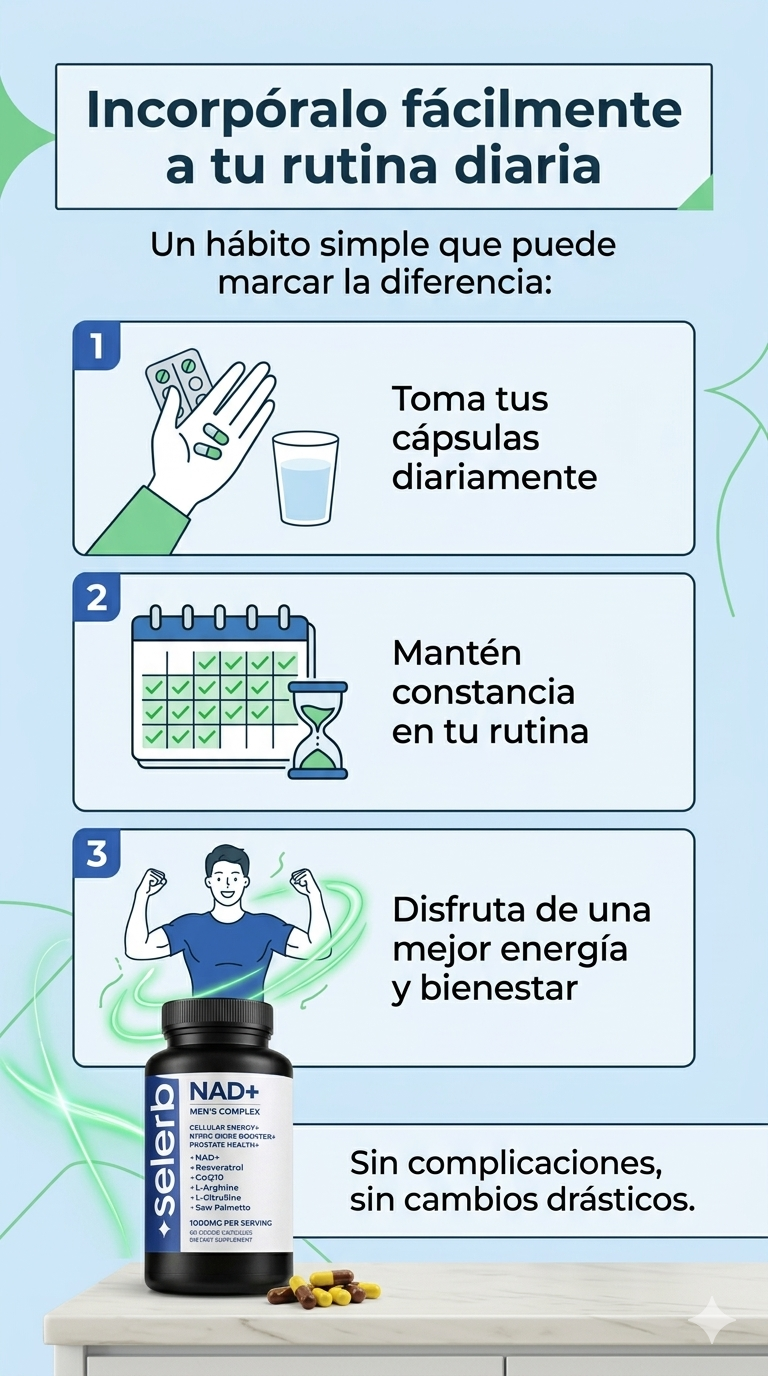 NAD+ Men Complex: Máxima Potencia Sexual, Próstata y Energía