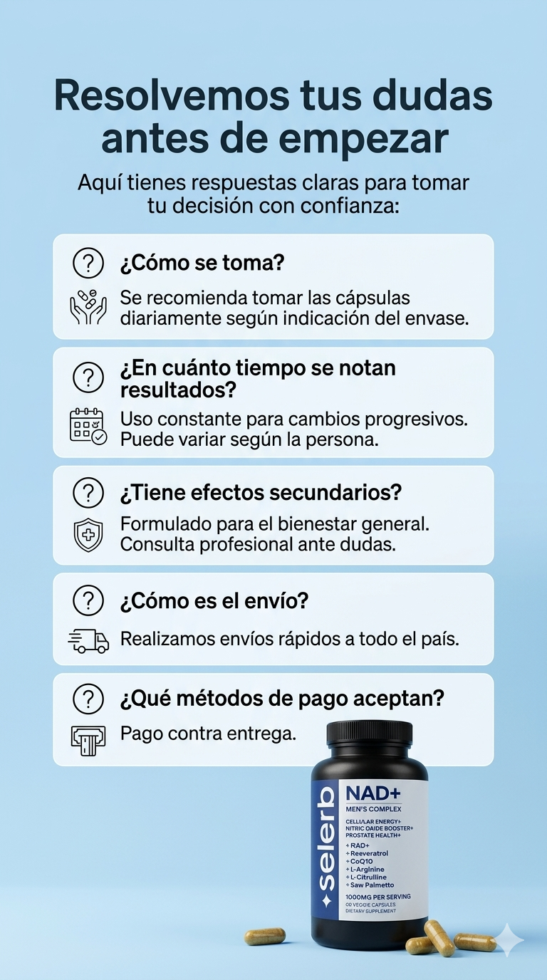 NAD+ Men Complex: Máxima Potencia Sexual, Próstata y Energía