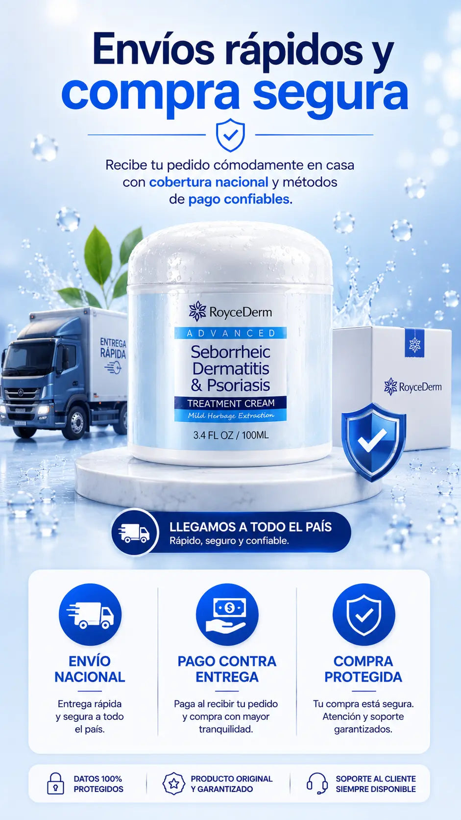 Crema para Dermatitis Seborreica y Psoriasis — Alivio desde la primera aplicación