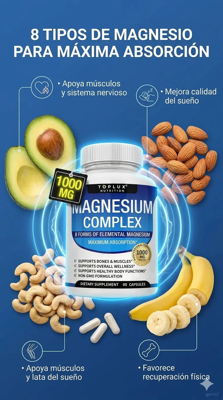 Magnesium Complex: Energía, Relajación y Recuperación Total