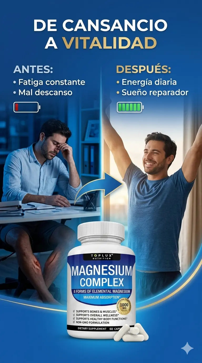 Magnesium Complex: Energía, Relajación y Recuperación Total