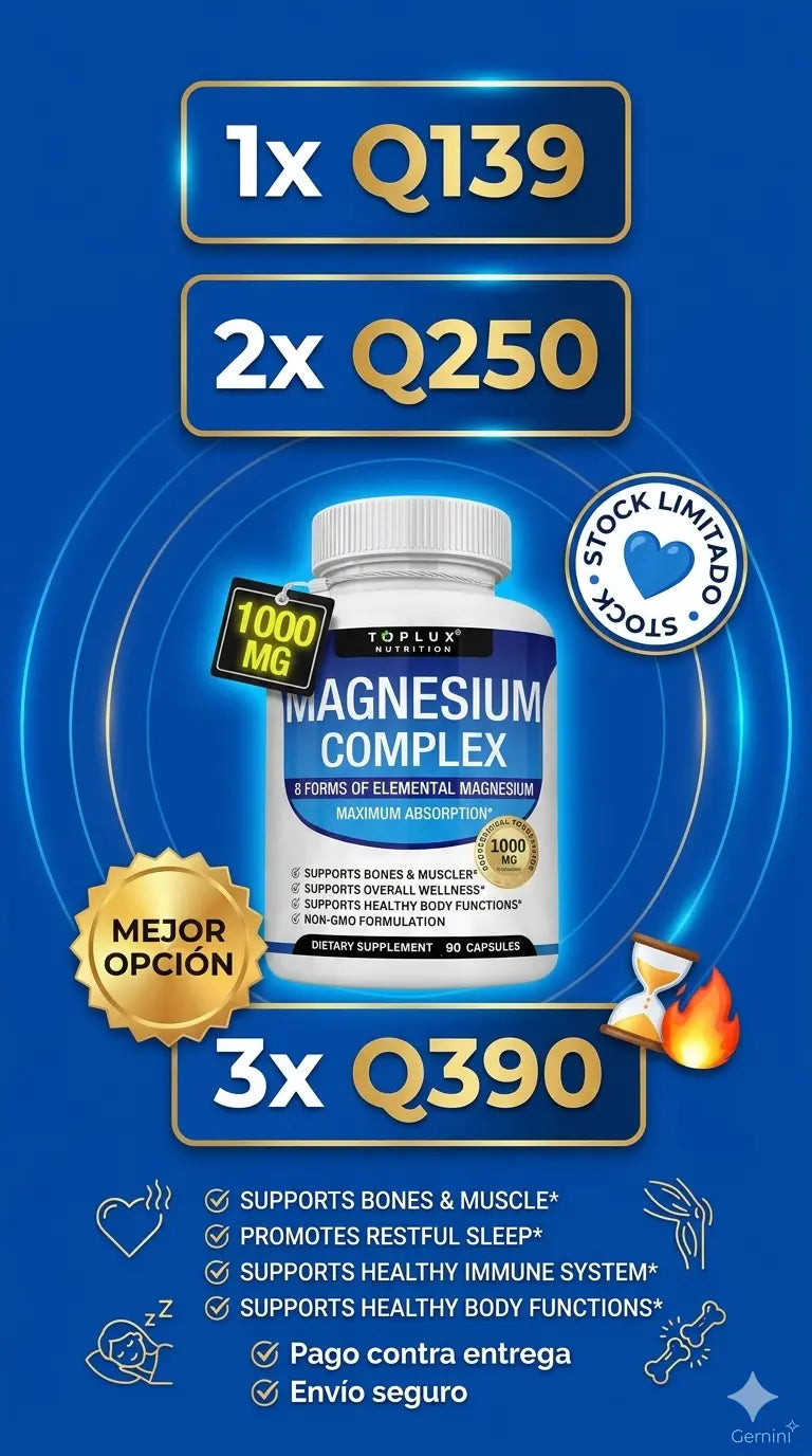 Magnesium Complex: Energía, Relajación y Recuperación Total