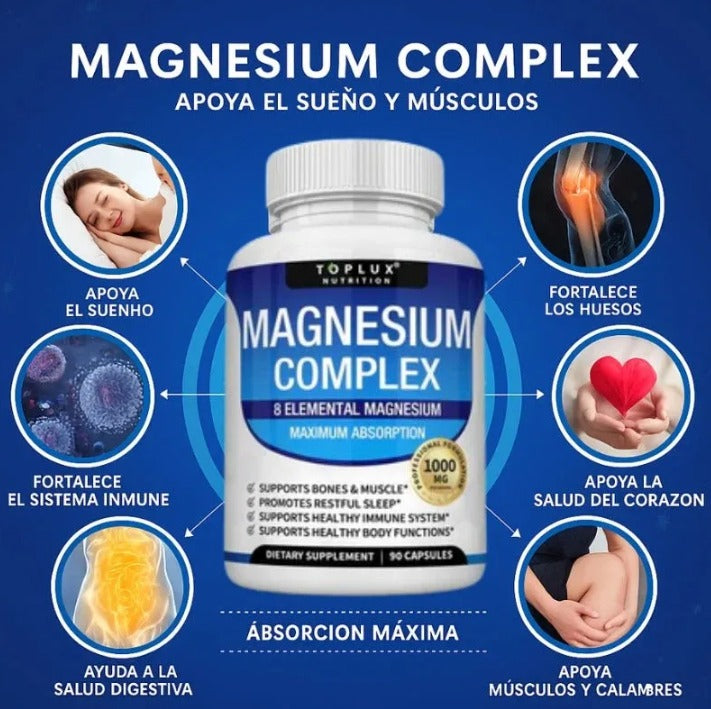 Magnesium Complex: Energía, Relajación y Recuperación Total