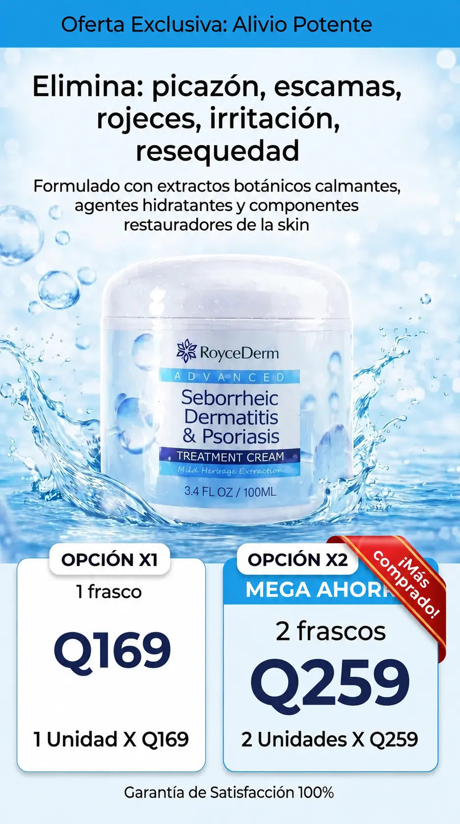 Crema para Dermatitis Seborreica y Psoriasis — Alivio desde la primera aplicación